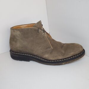 Heschung GENET Chukka Desert Boots Gray Suede Mens US 11 Lace Up MSRP $745
